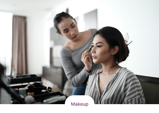 Séance de maquillage professionnel